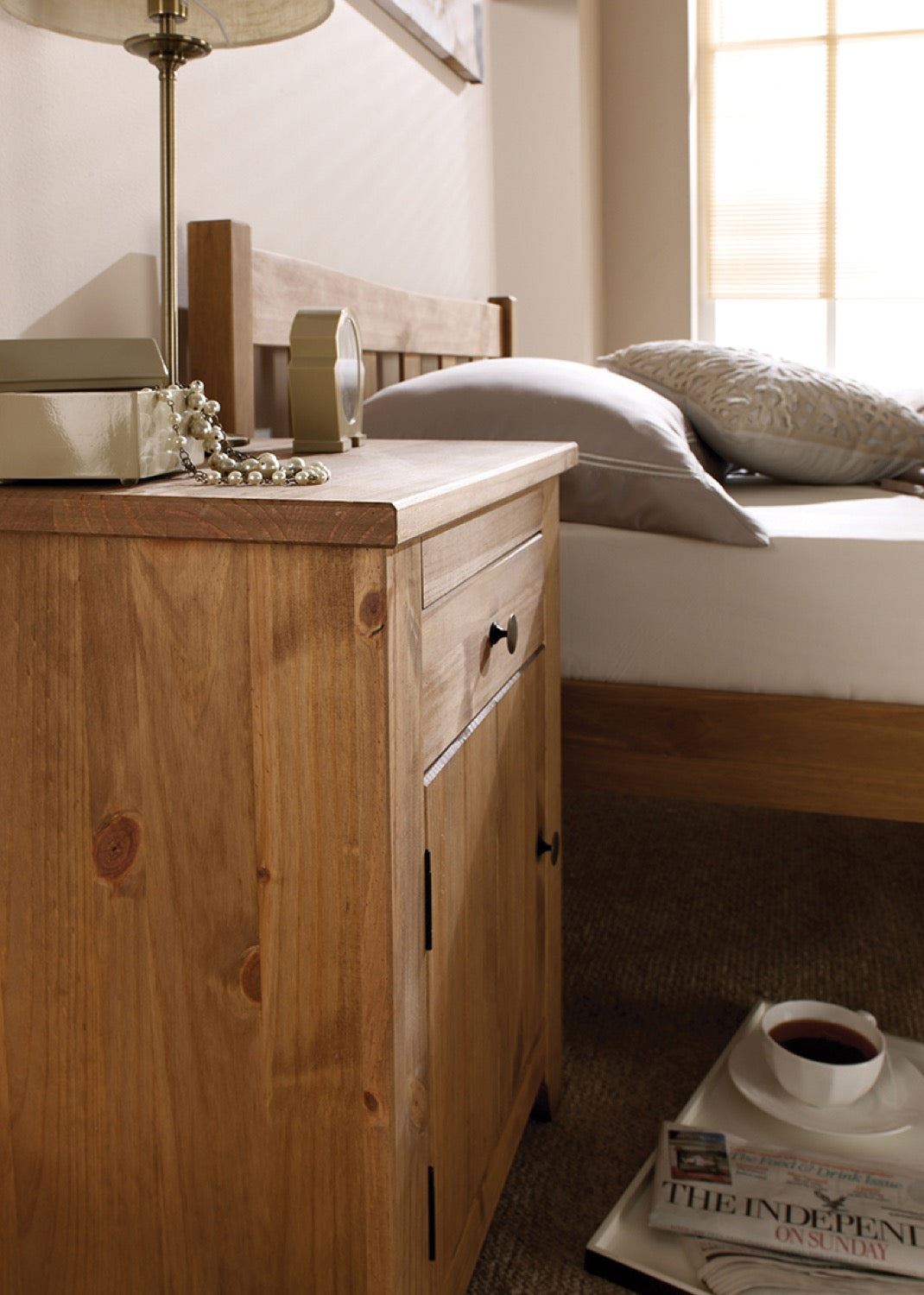 Havana Bedside Cabinet - Pine