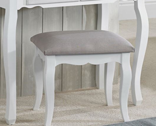 Brittany Stool White-Grey - White/Grey