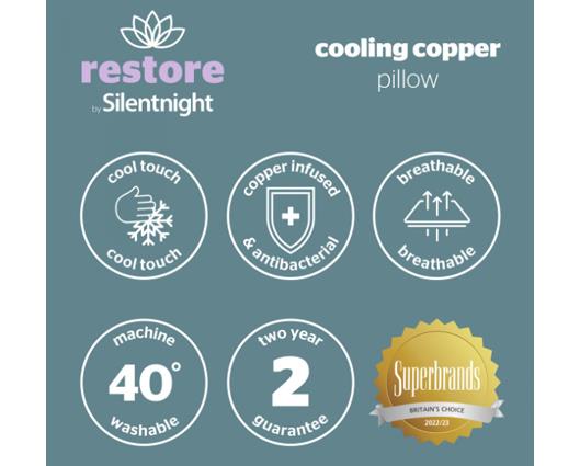 Silentnight Restore Cooling Copper Pillow