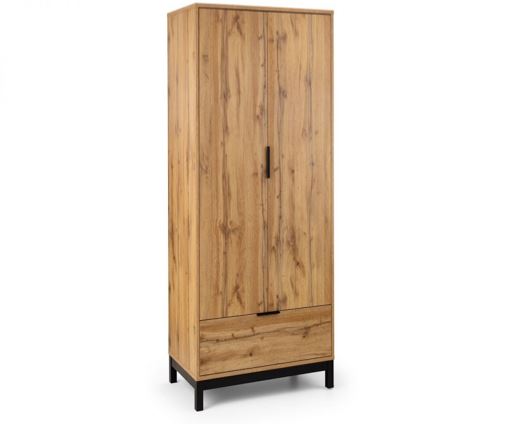 Bali 2 Door 1 Drawer Wardrobe - Pine