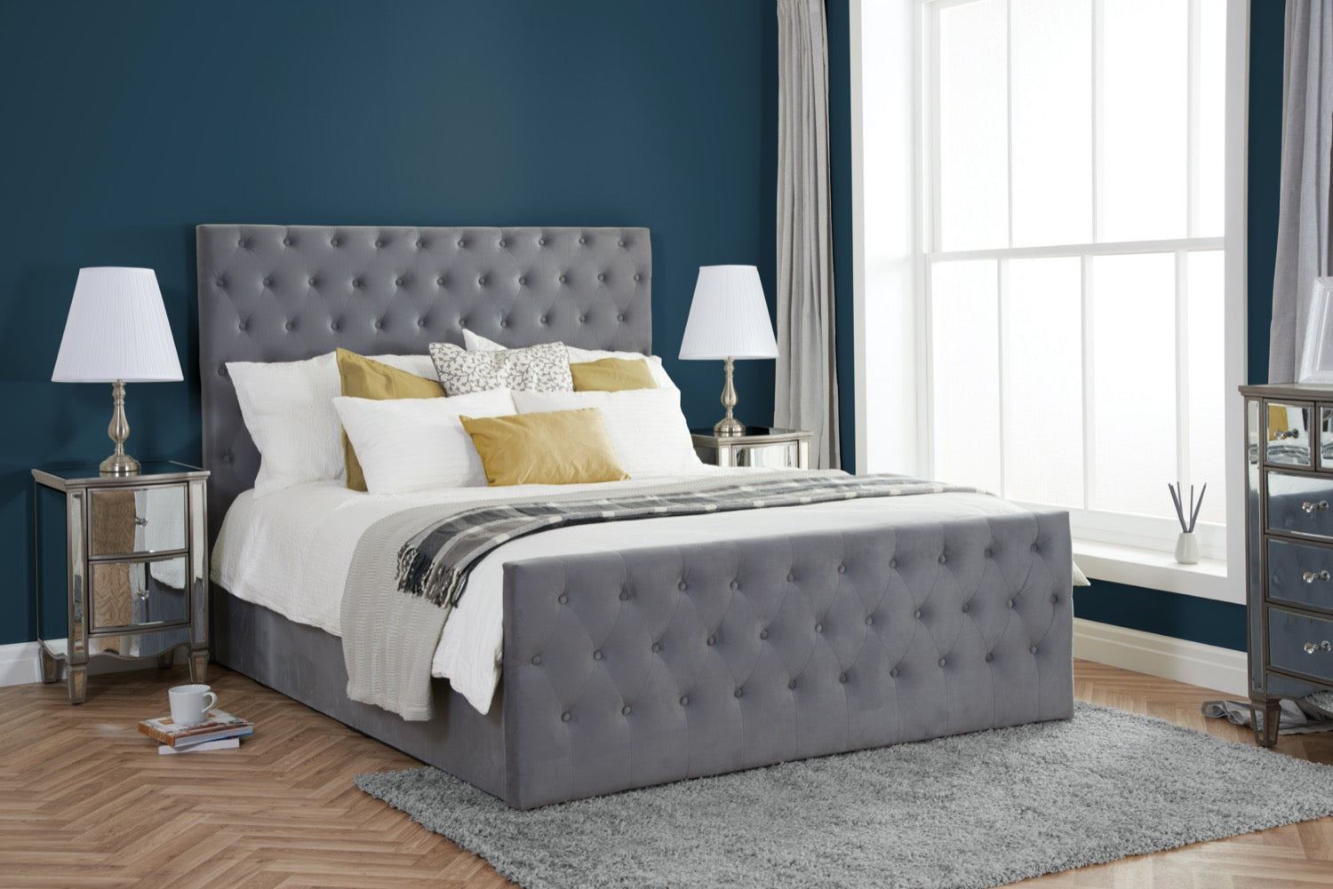 Marquis Ottoman Bed Grey