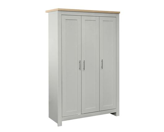 Highgate 3 Door Wardrobe - Grey