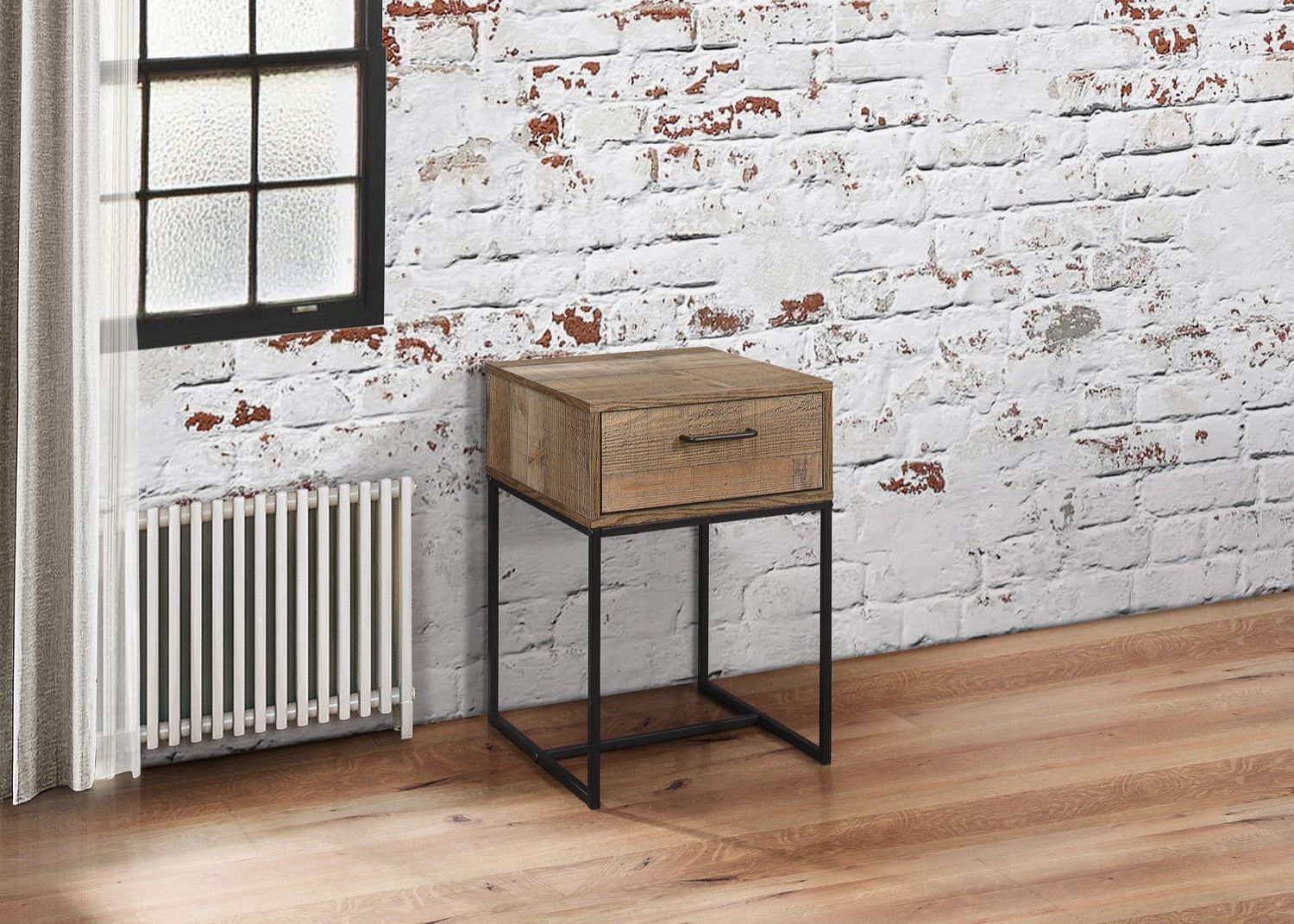 Urban 1 Drawer Narrow Bedside - Rustic