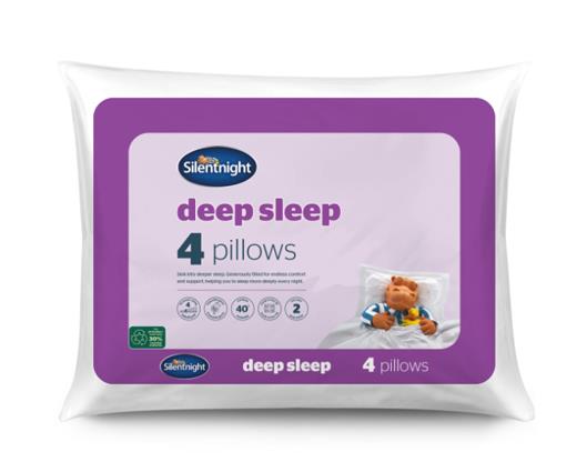 Silentnight Deep Sleep Pillows, 4 Pack